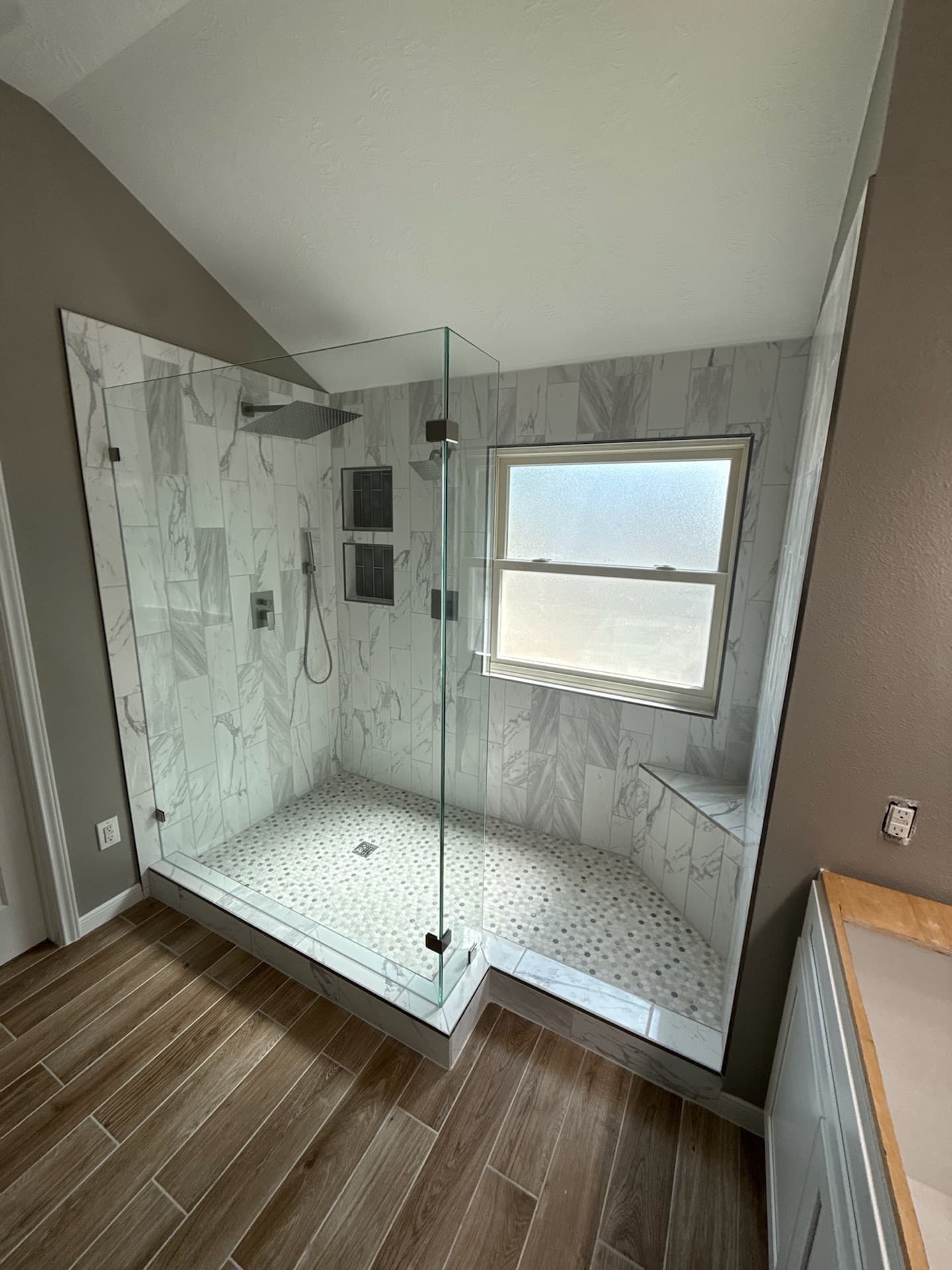 Construction Cowboys bathroom remodeling work